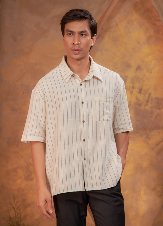 Langit Linen Stripe Shirt